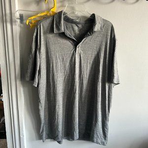 Gray golf polo